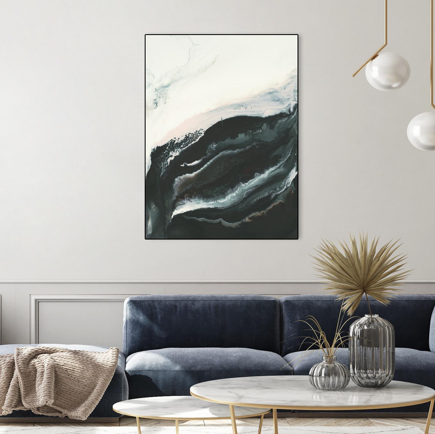 Of Flight by Corrie LaVelle on GIANT ART - greens fluid abstracts