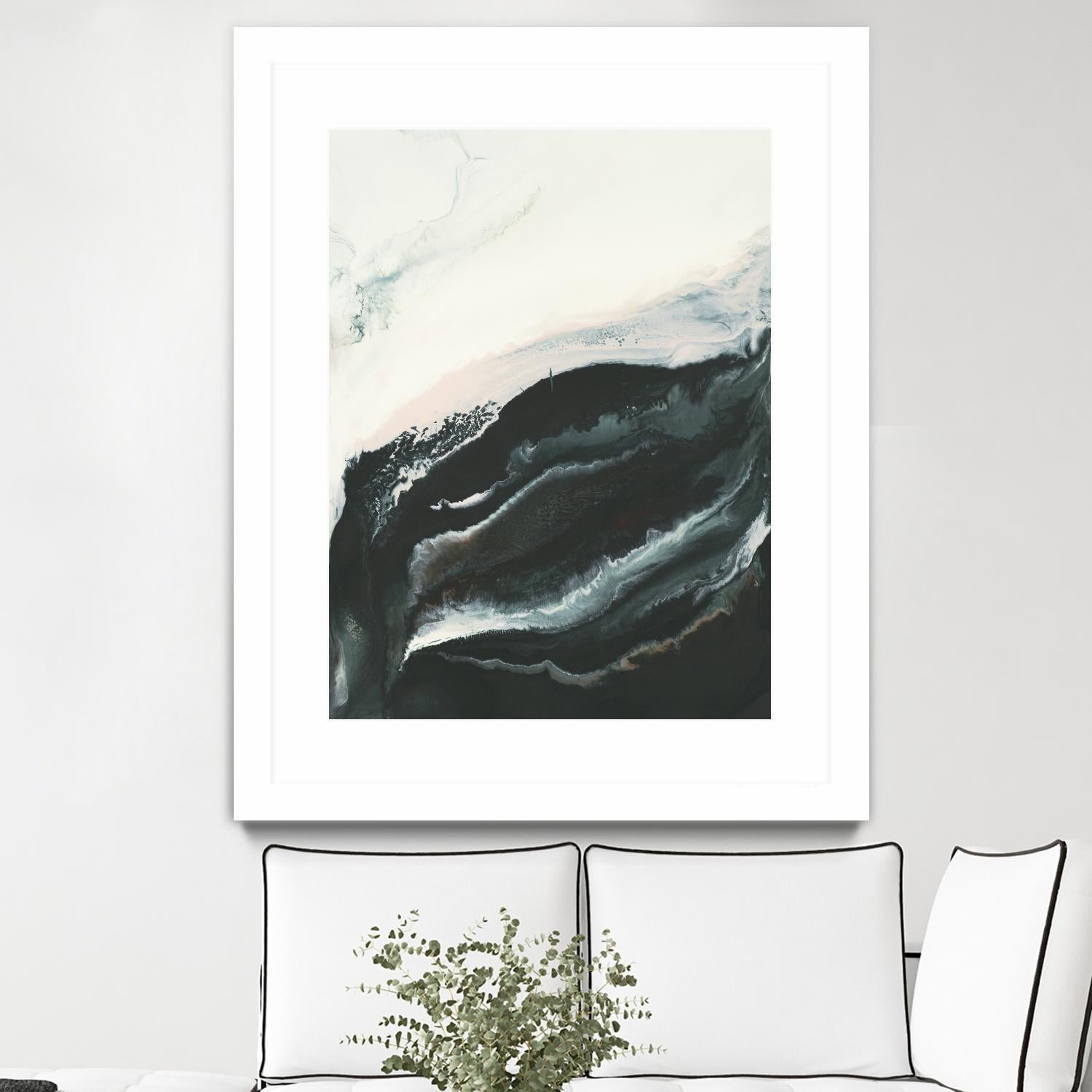 Of Flight by Corrie LaVelle on GIANT ART - greens fluid abstracts