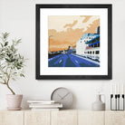 Viaduct Ghosts by Beth Ann Lawson on GIANT ART - blues cityscapes city