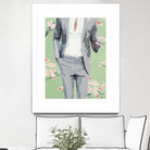 Mr. Why Not by Beth Ann Lawson on GIANT ART - grays figurative fashion