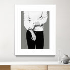 Mr.Right black and white by Beth Ann Lawson on GIANT ART - white black & white black pants
