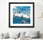 Surf's Up by Beth Ann Lawson on GIANT ART - blues coastal waves