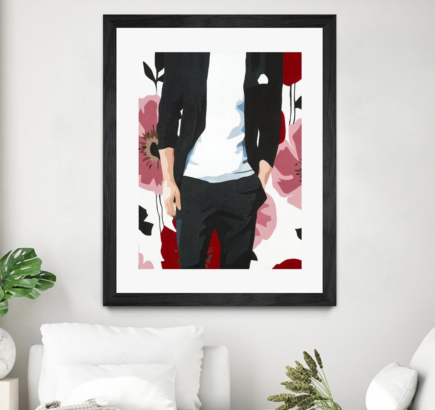 Mr. Right #2 by Beth Ann Lawson on GIANT ART - black figurative fashion