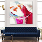 Slow Red Drift V3 by Jill Martin on GIANT ART - pinks abstract