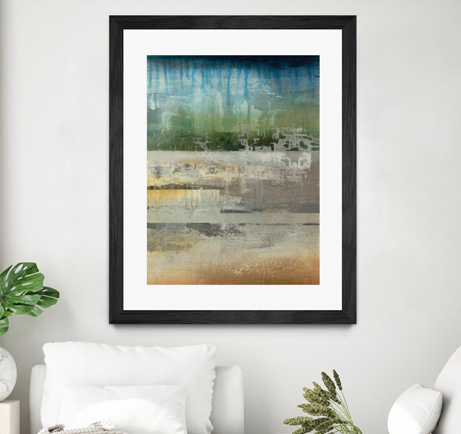 Shades Of Sunset V4 by K. Nari on GIANT ART - blues abstract abstract landscapes