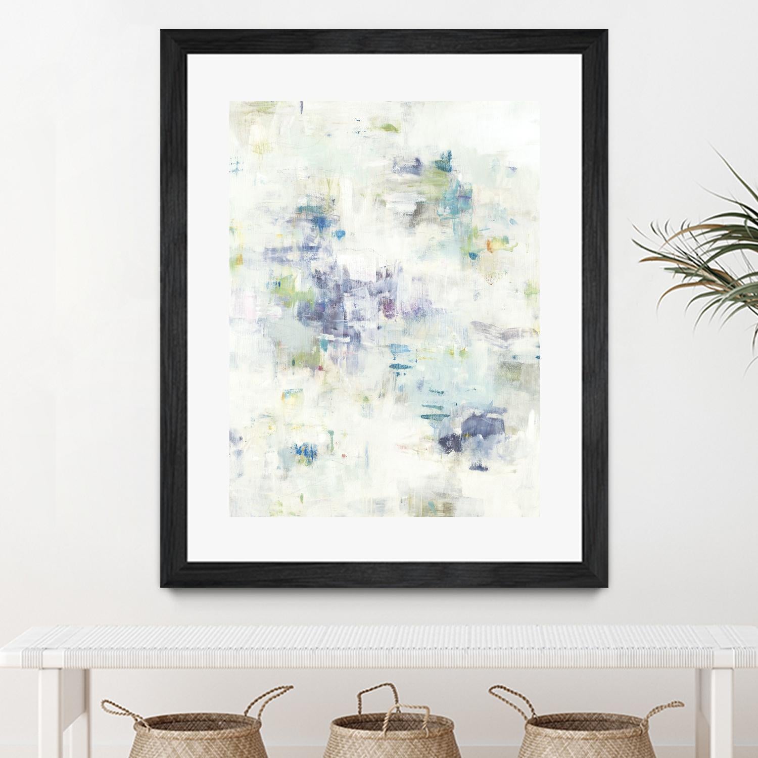 Wait Right Here II by Lisa Ridgers on GIANT ART - greens, blues abstract