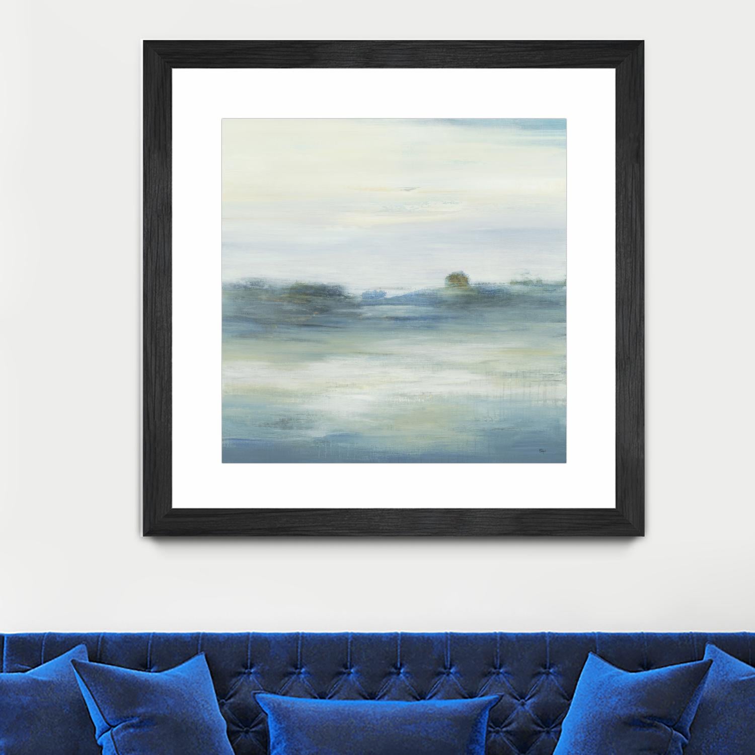 Soothing Scenery by Lisa Ridgers on GIANT ART - blues abstracted landscapes