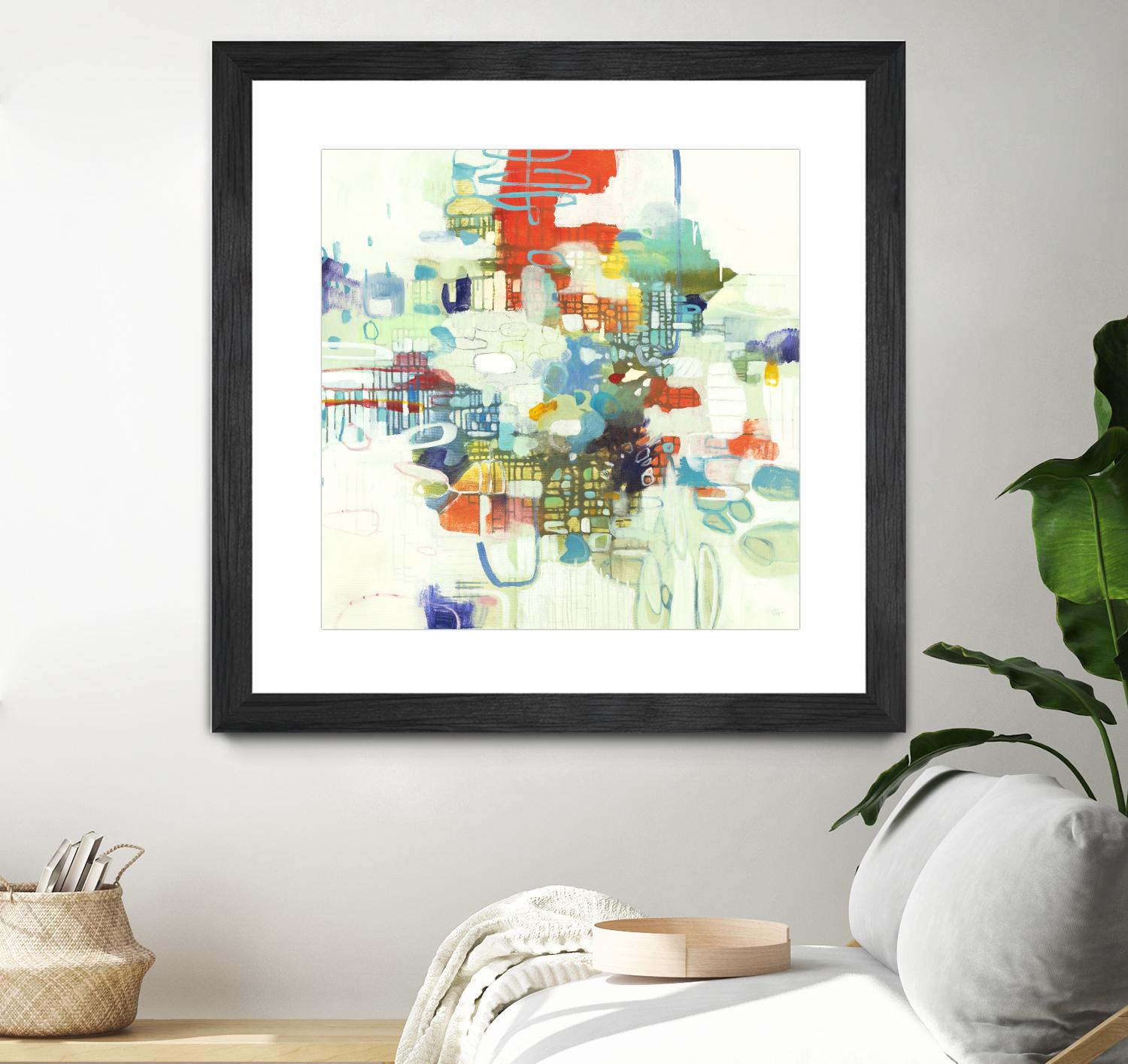 Bright Spot by Lisa Ridgers on GIANT ART - reds abstract