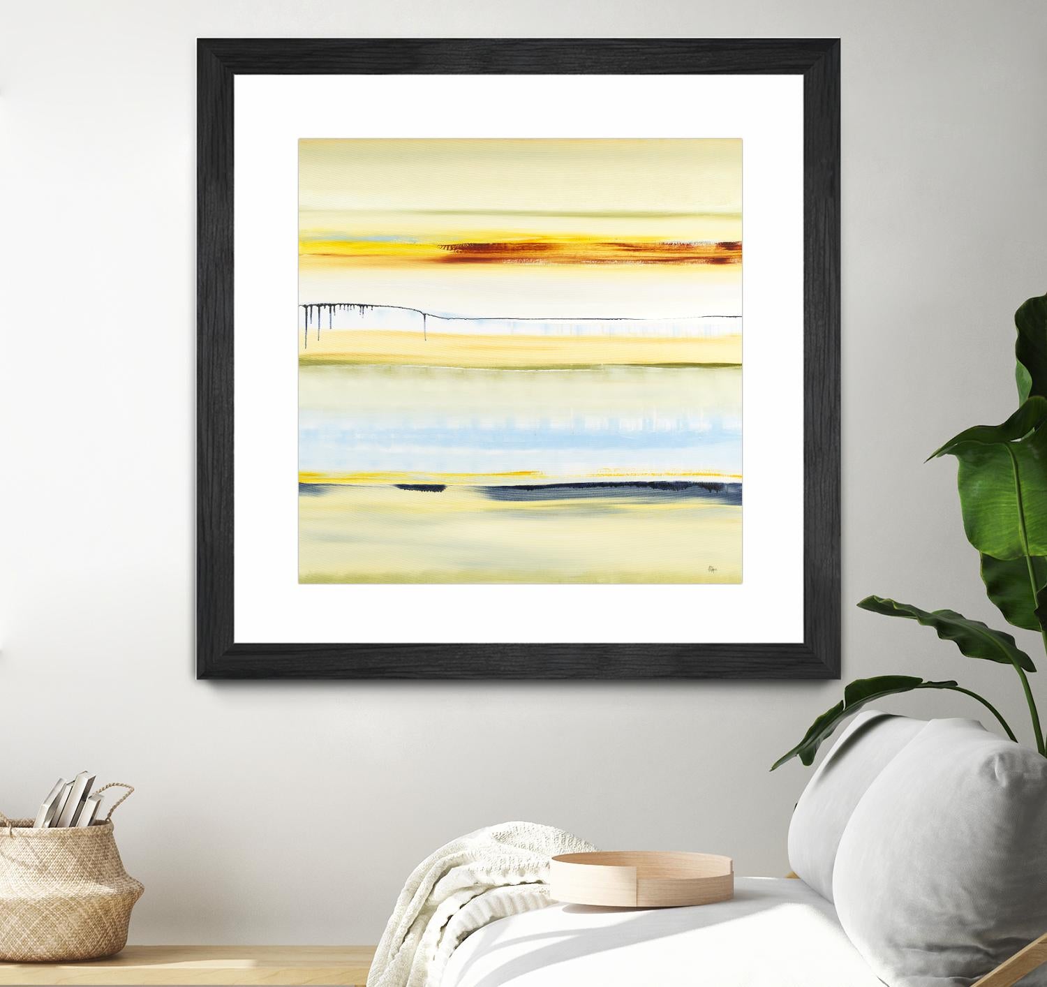 Beach Day by Lisa Ridgers on GIANT ART - blue abstract