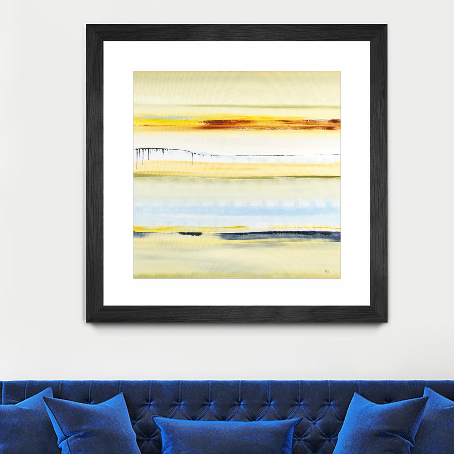 Beach Day by Lisa Ridgers on GIANT ART - blue abstract