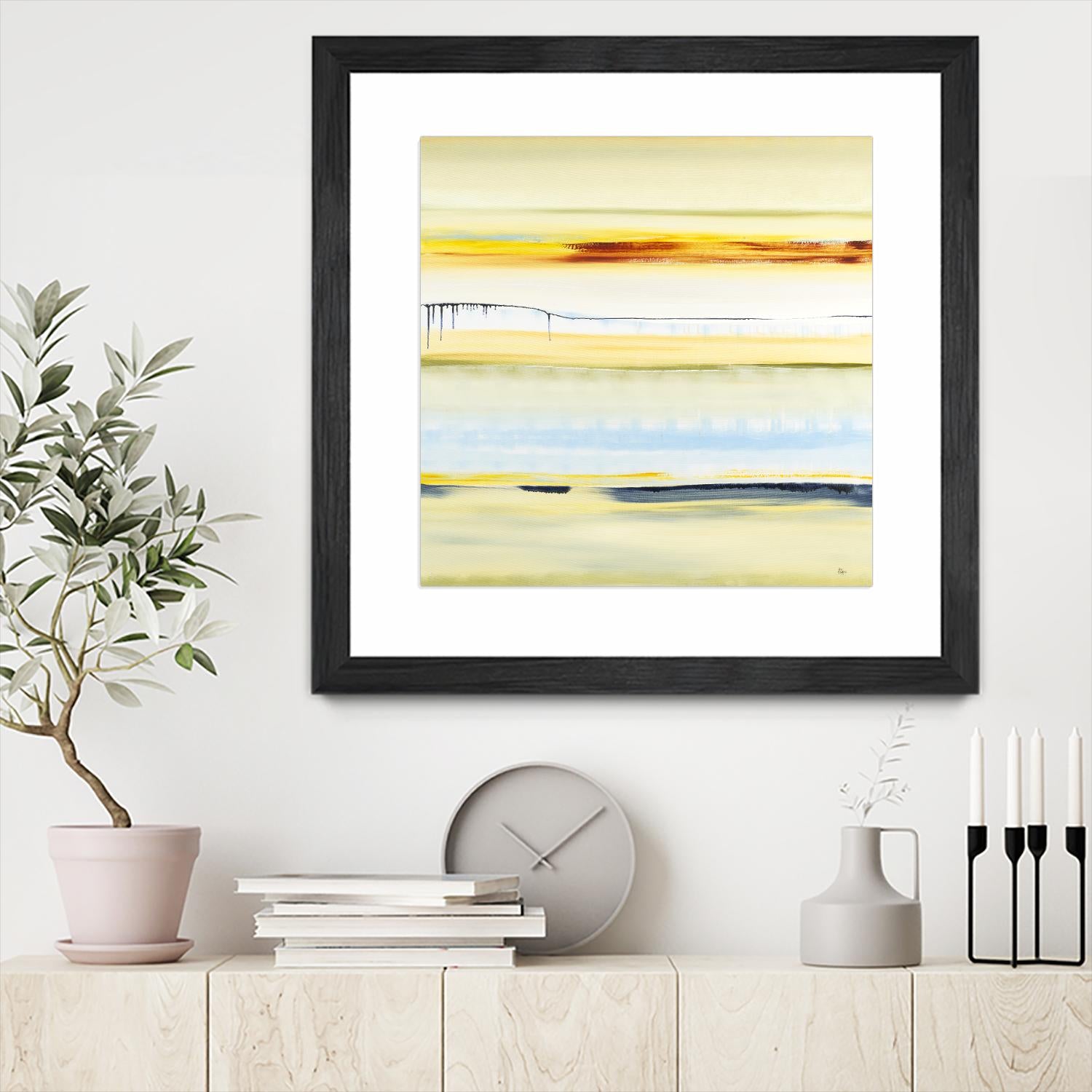 Beach Day by Lisa Ridgers on GIANT ART - blue abstract