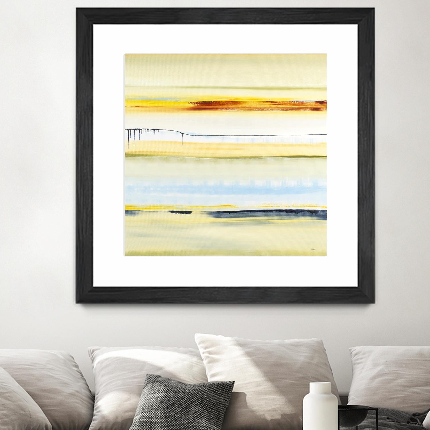 Beach Day by Lisa Ridgers on GIANT ART - blue abstract
