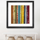 Bold Lanes by Lisa Ridgers on GIANT ART - yellow abstract