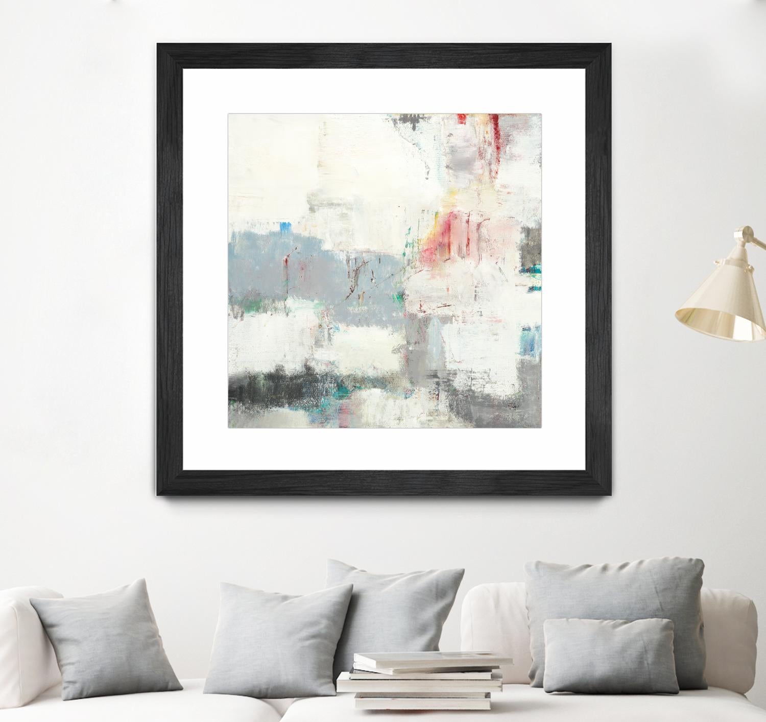 Clear Intentions by Lisa Ridgers on GIANT ART - beige abstract