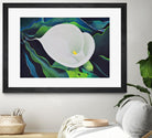 CALLA LILY by LINDA STELLING on GIANT ART - blue floral tropical floral