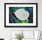 CALLA LILY by LINDA STELLING on GIANT ART - blue floral tropical floral