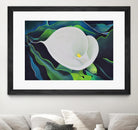 CALLA LILY by LINDA STELLING on GIANT ART - blue floral tropical floral