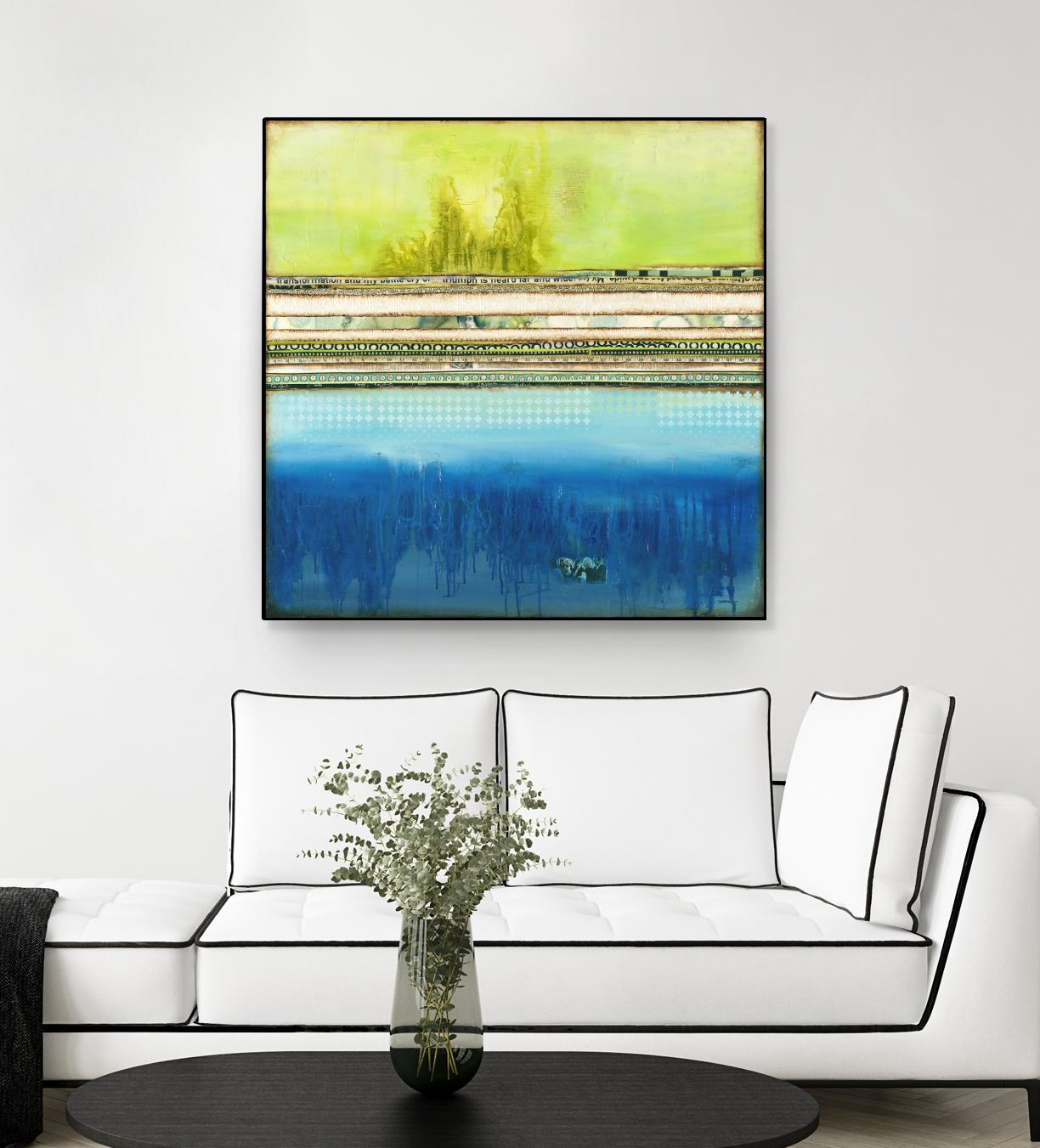 The Sailor by Laura VanHorne on GIANT ART - green abstract