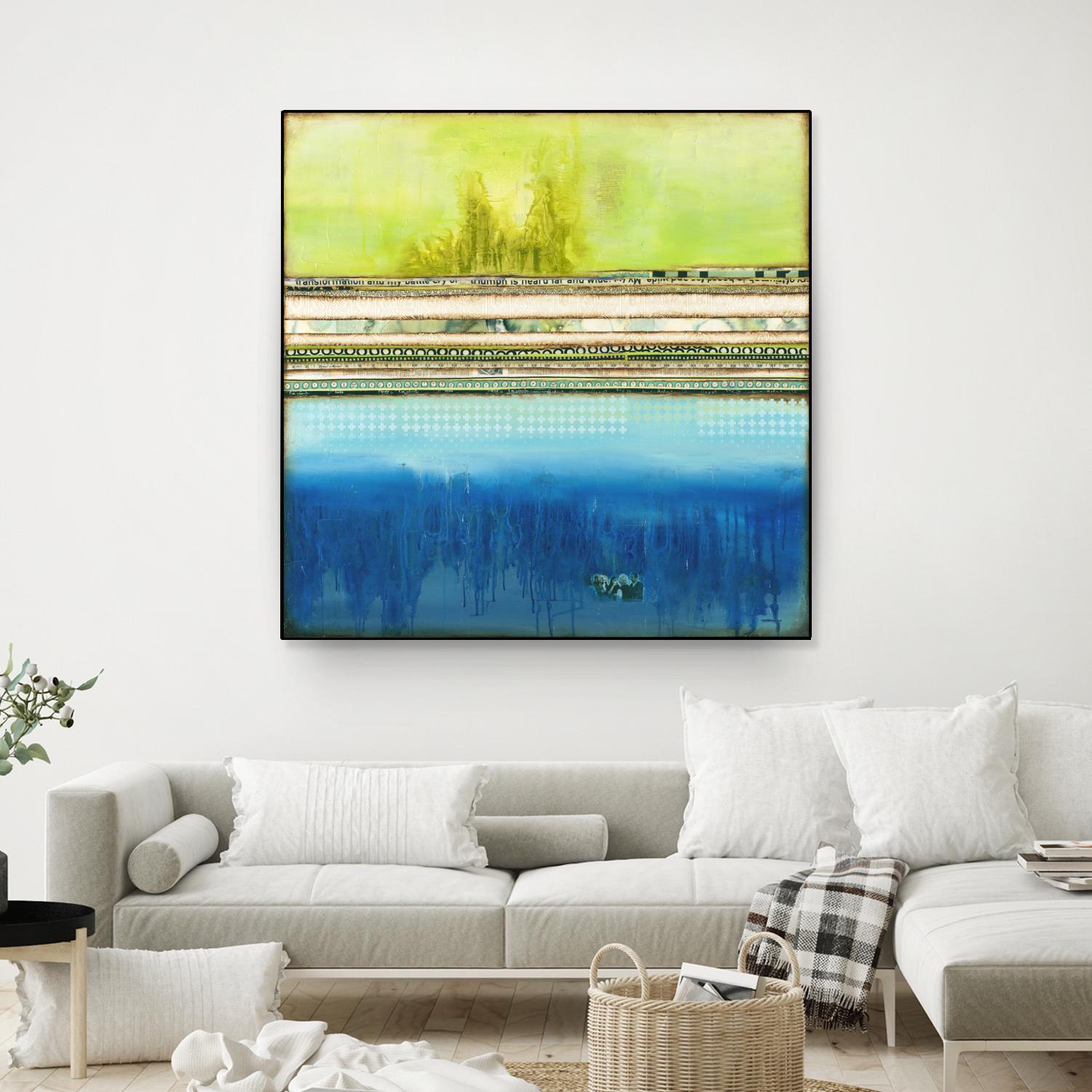 The Sailor by Laura VanHorne on GIANT ART - green abstract
