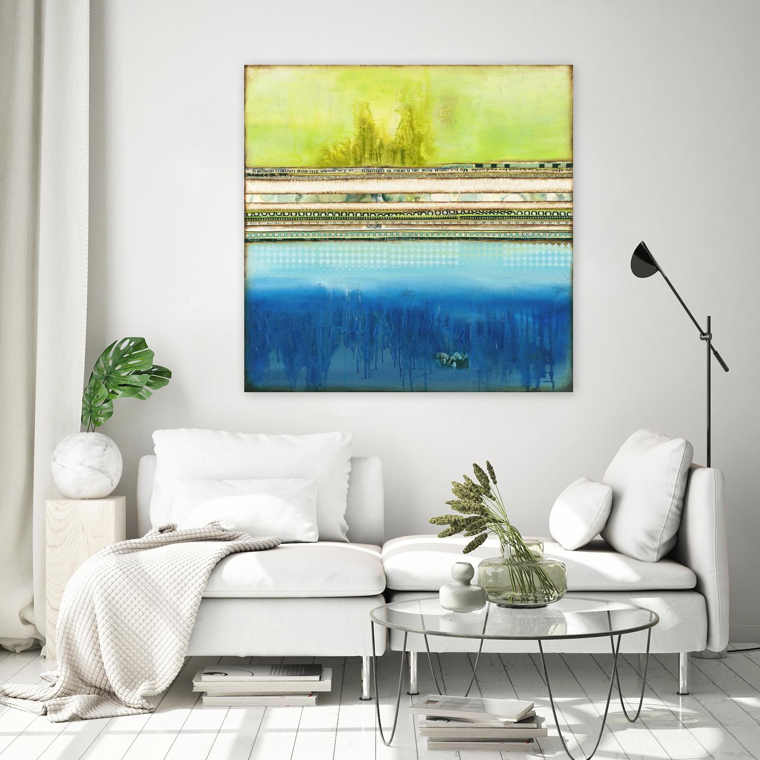 The Sailor by Laura VanHorne on GIANT ART - green abstract