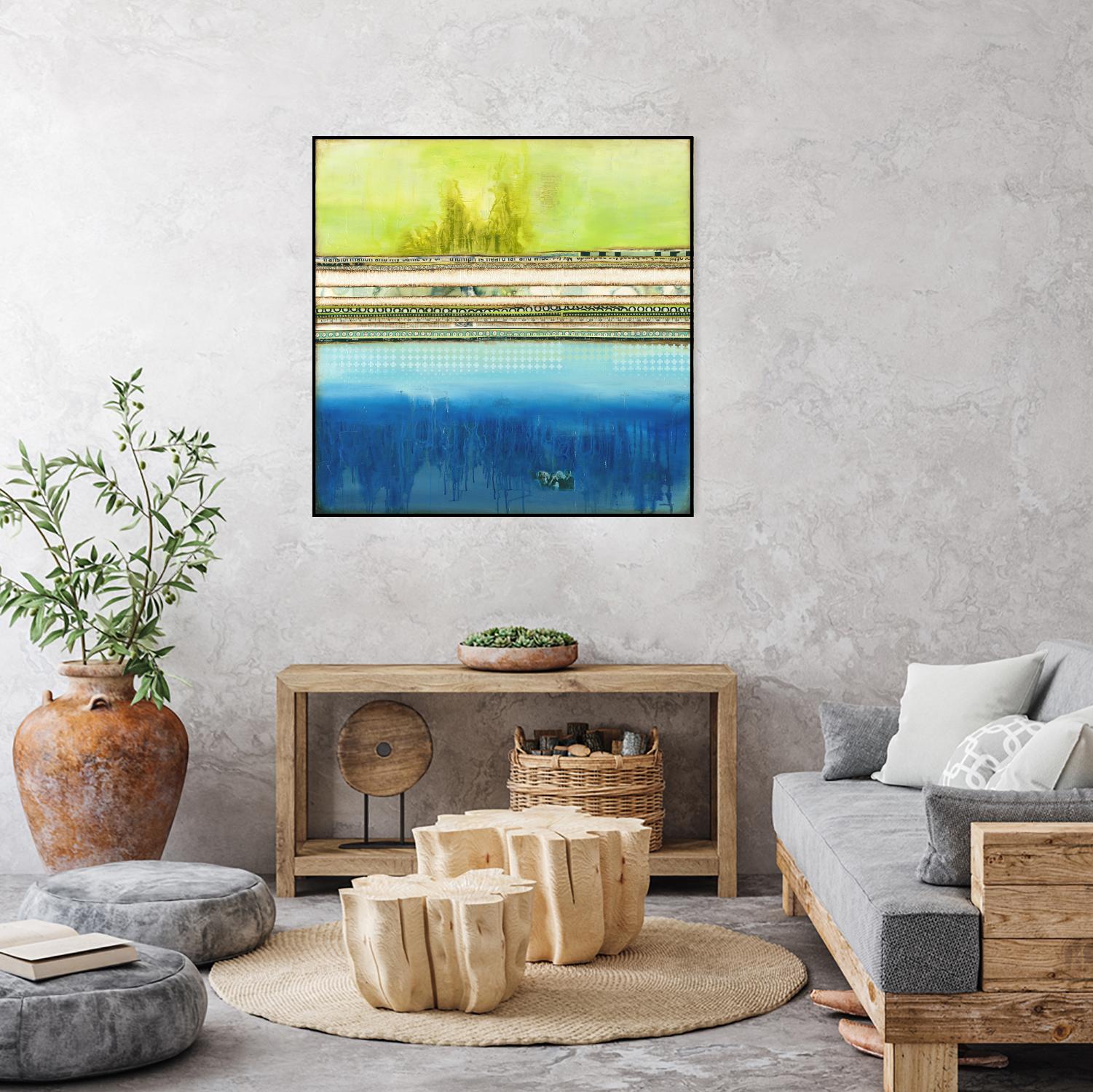 The Sailor by Laura VanHorne on GIANT ART - green abstract