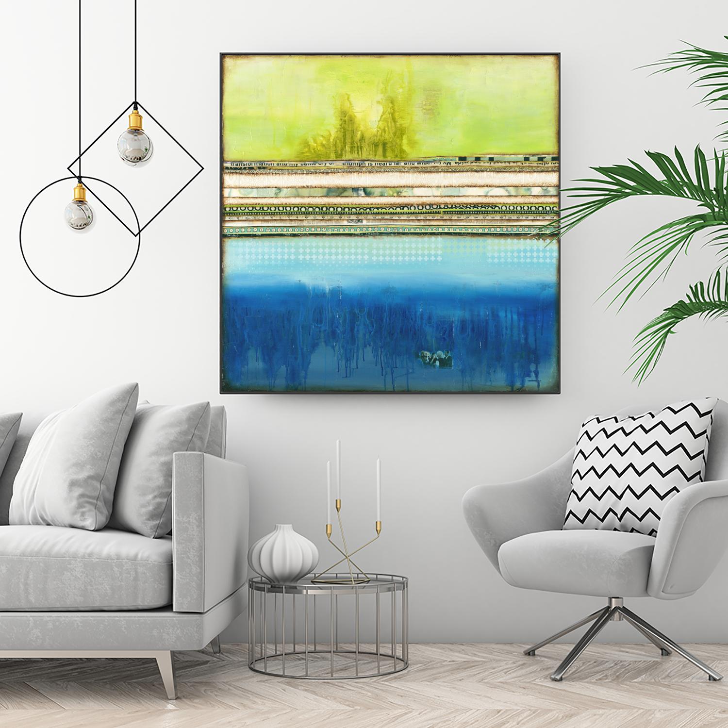 The Sailor by Laura VanHorne on GIANT ART - green abstract