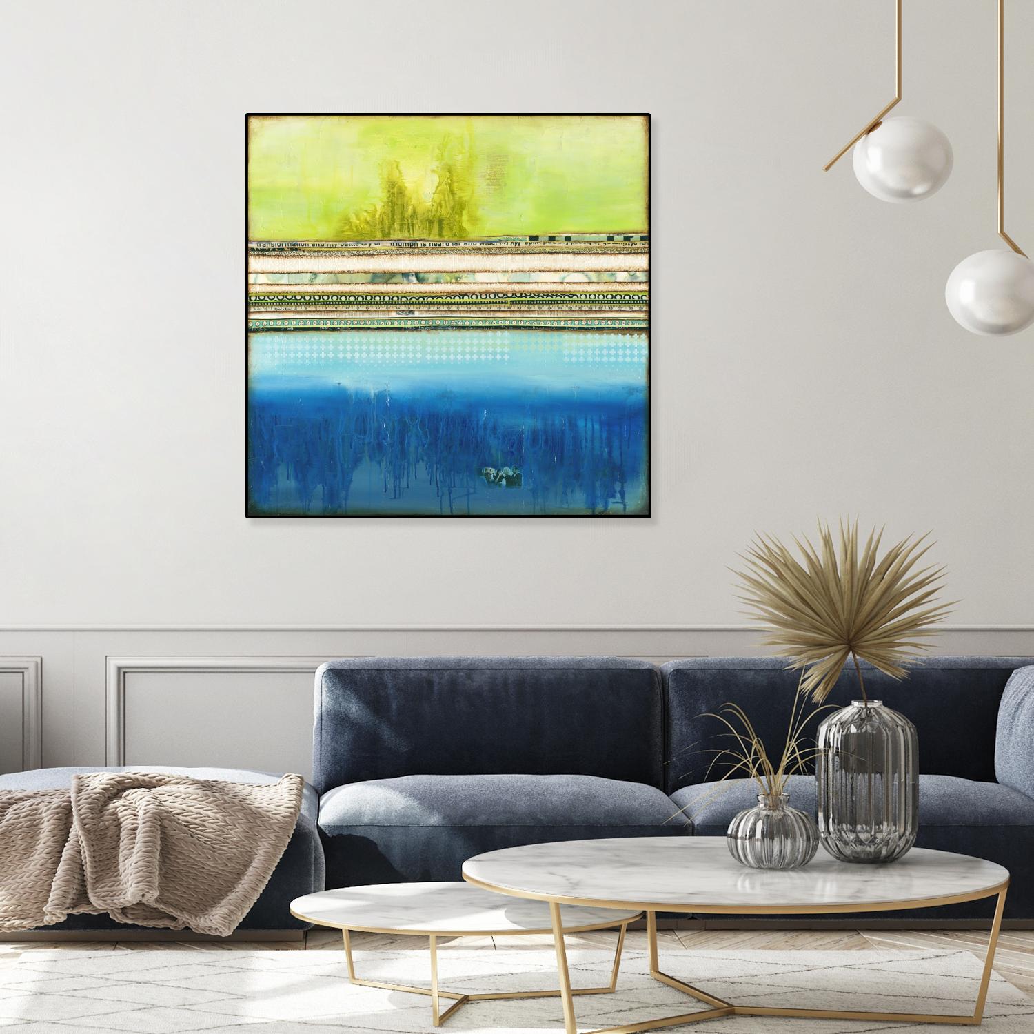 The Sailor by Laura VanHorne on GIANT ART - green abstract