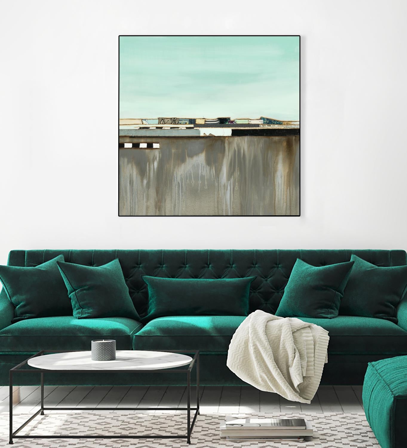The Hood by Laura Van Horne on GIANT ART - blues abstracted landscapes