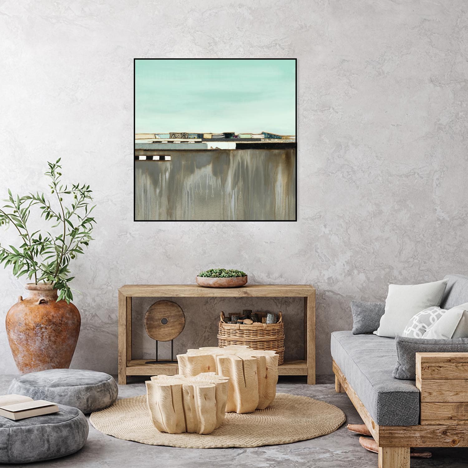The Hood by Laura Van Horne on GIANT ART - blues abstracted landscapes