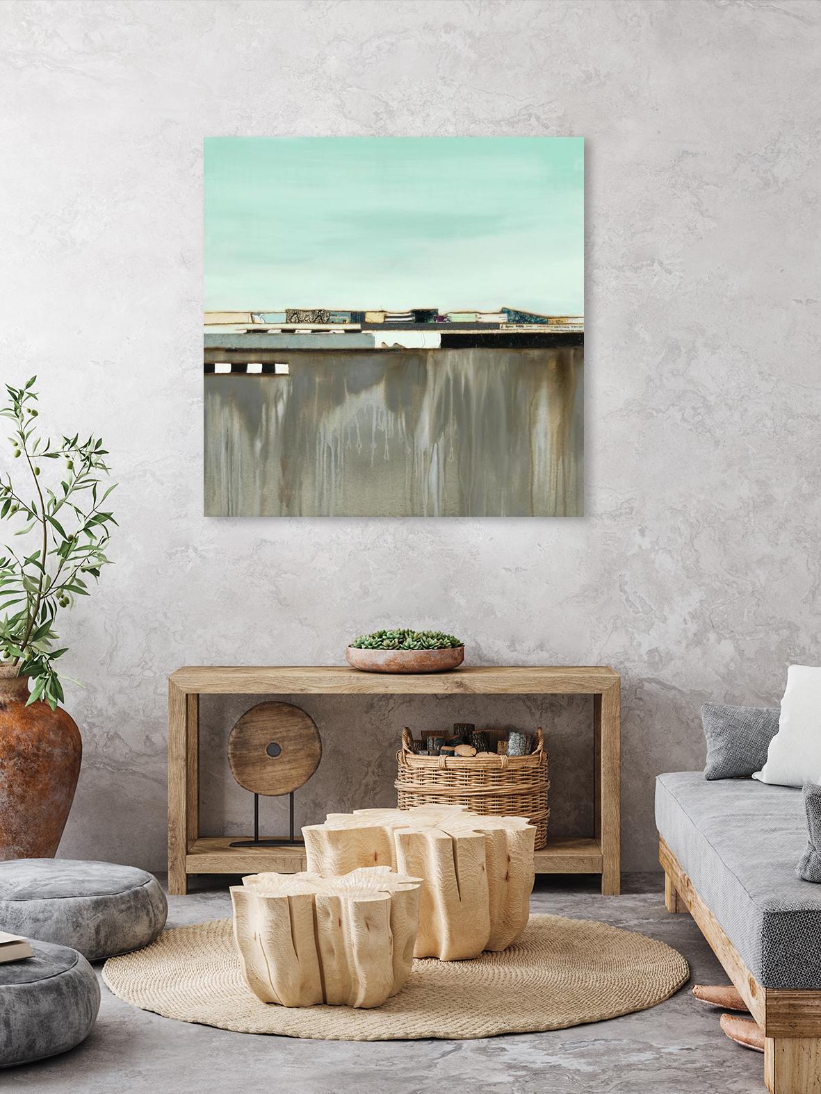 The Hood by Laura Van Horne on GIANT ART - blues abstracted landscapes