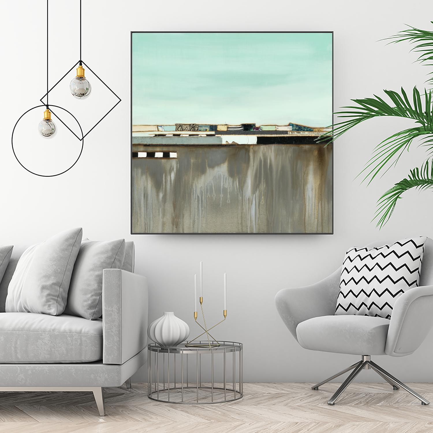 The Hood by Laura Van Horne on GIANT ART - blues abstracted landscapes