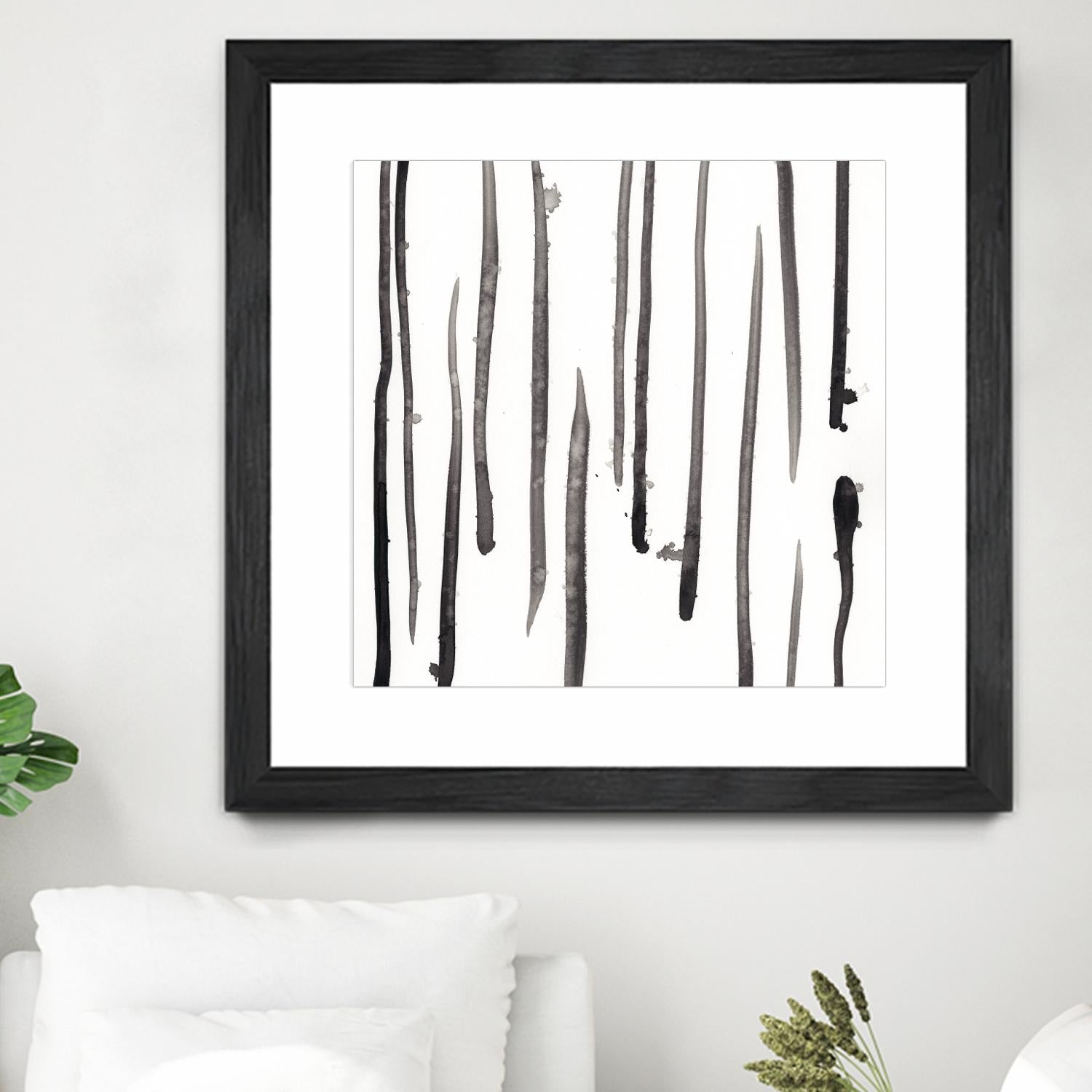 Monochrome Gestures IX by June Erica Vess on GIANT ART - black abstract