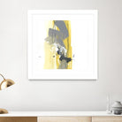 Catch Phrase I by June Erica Vess on GIANT ART - yellow abstract