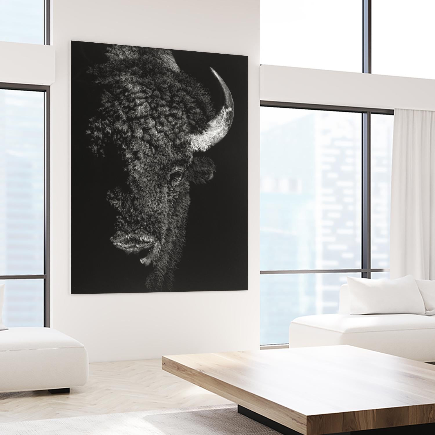 Black Glimpse I by Julie T. Chapman on GIANT ART - animals