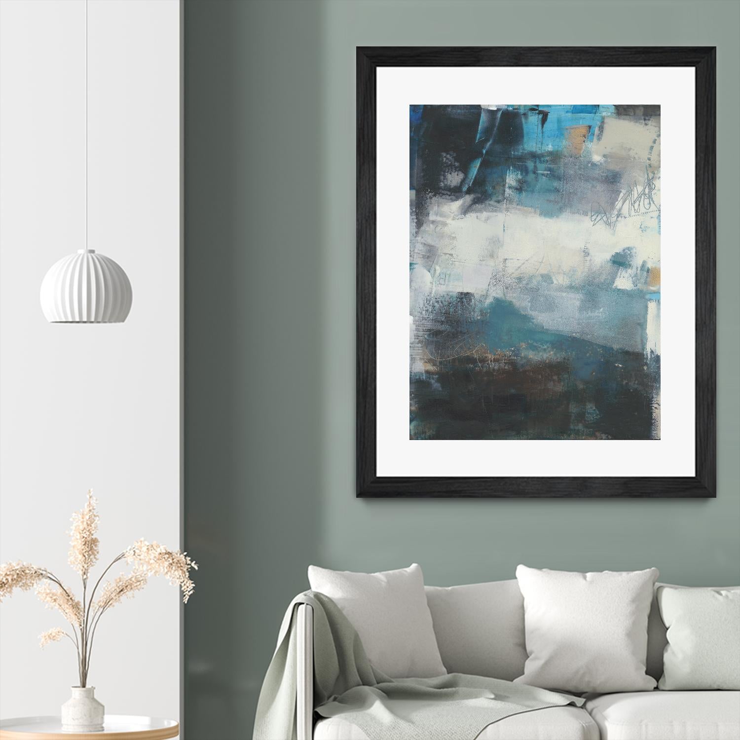 Umbra II by Sue Jachimiec on GIANT ART - blue abstract