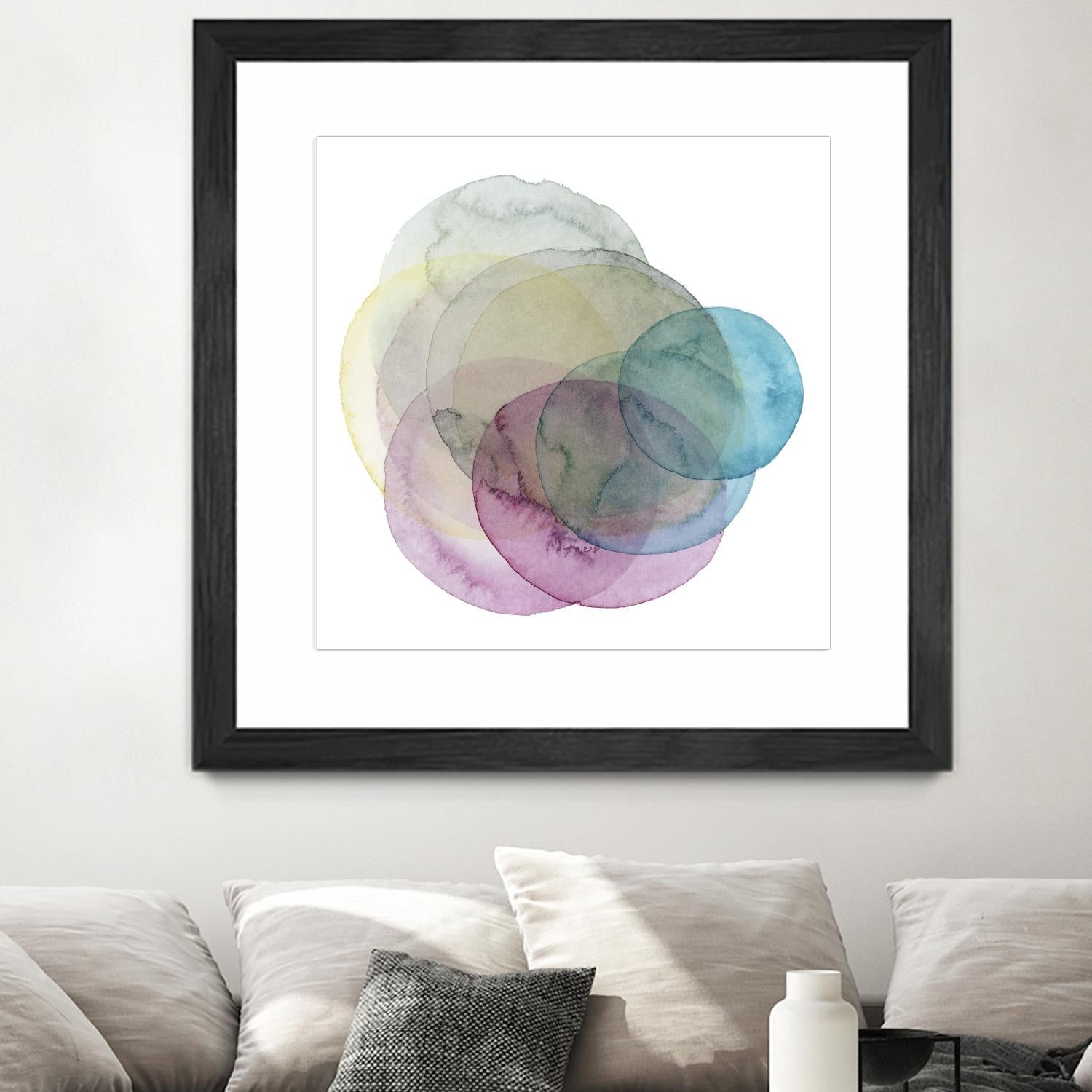 Evolving Planets II by Grace Popp on GIANT ART - blue abstract