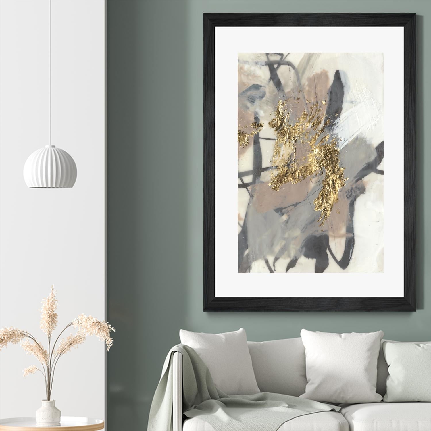 Golden Blush II by Jennifer Goldberger on GIANT ART - abstract