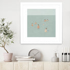The Swimmers II by Emma Scarvey on GIANT ART - green tropical