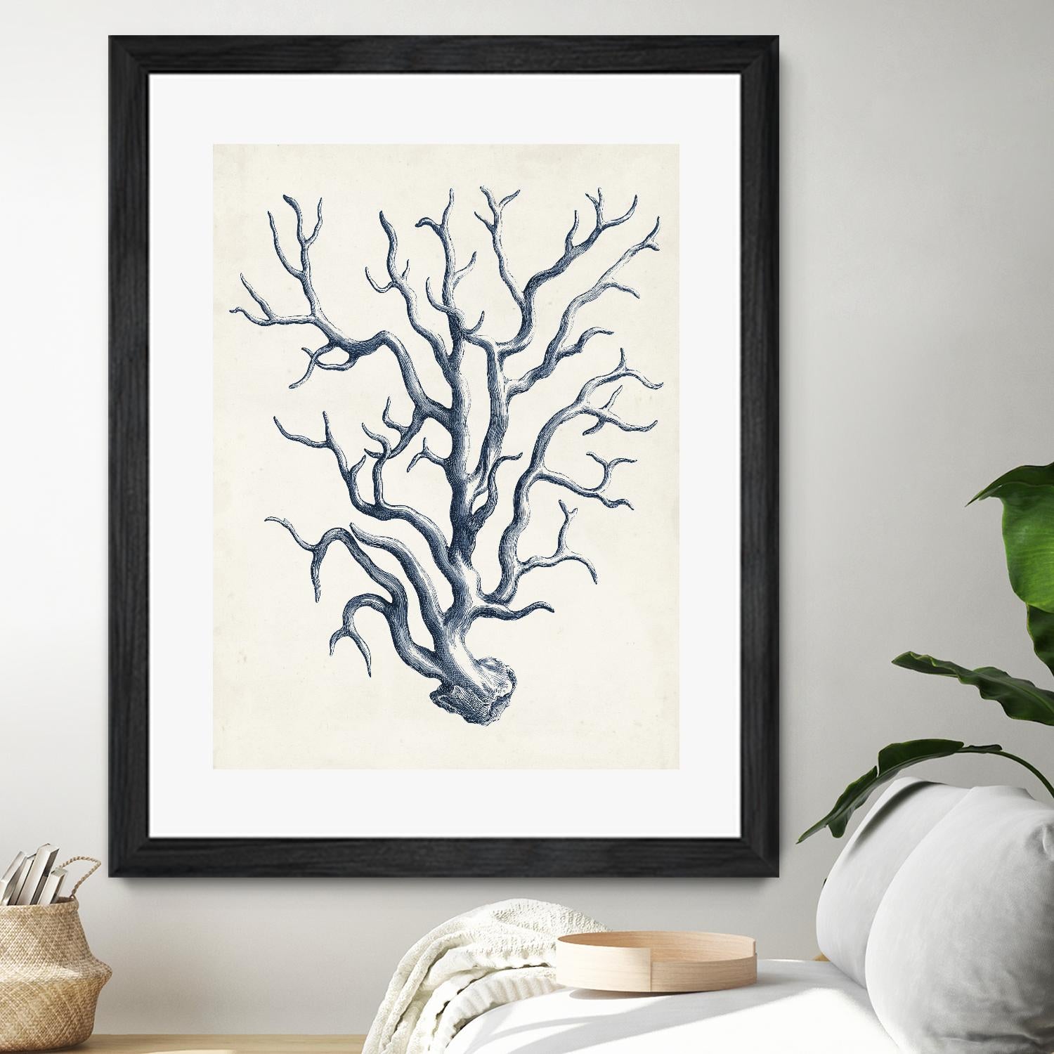 Coastal Collection in Indigo IV by Vision Studio on GIANT ART - blue tropical