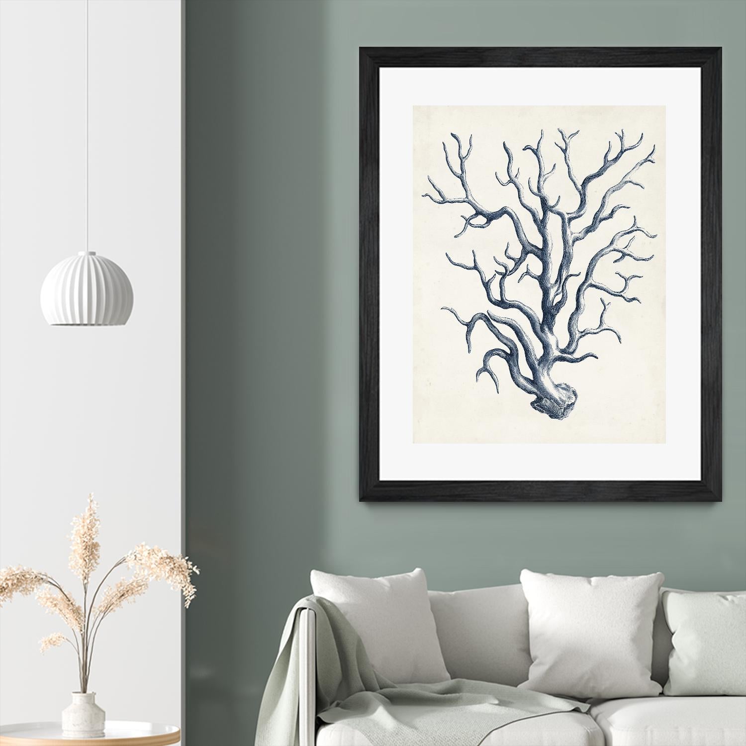 Coastal Collection in Indigo IV by Vision Studio on GIANT ART - blue tropical