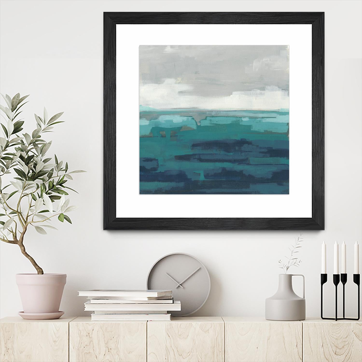 Sea Foam Vista II by June Erica Vess on GIANT ART - green sea scene