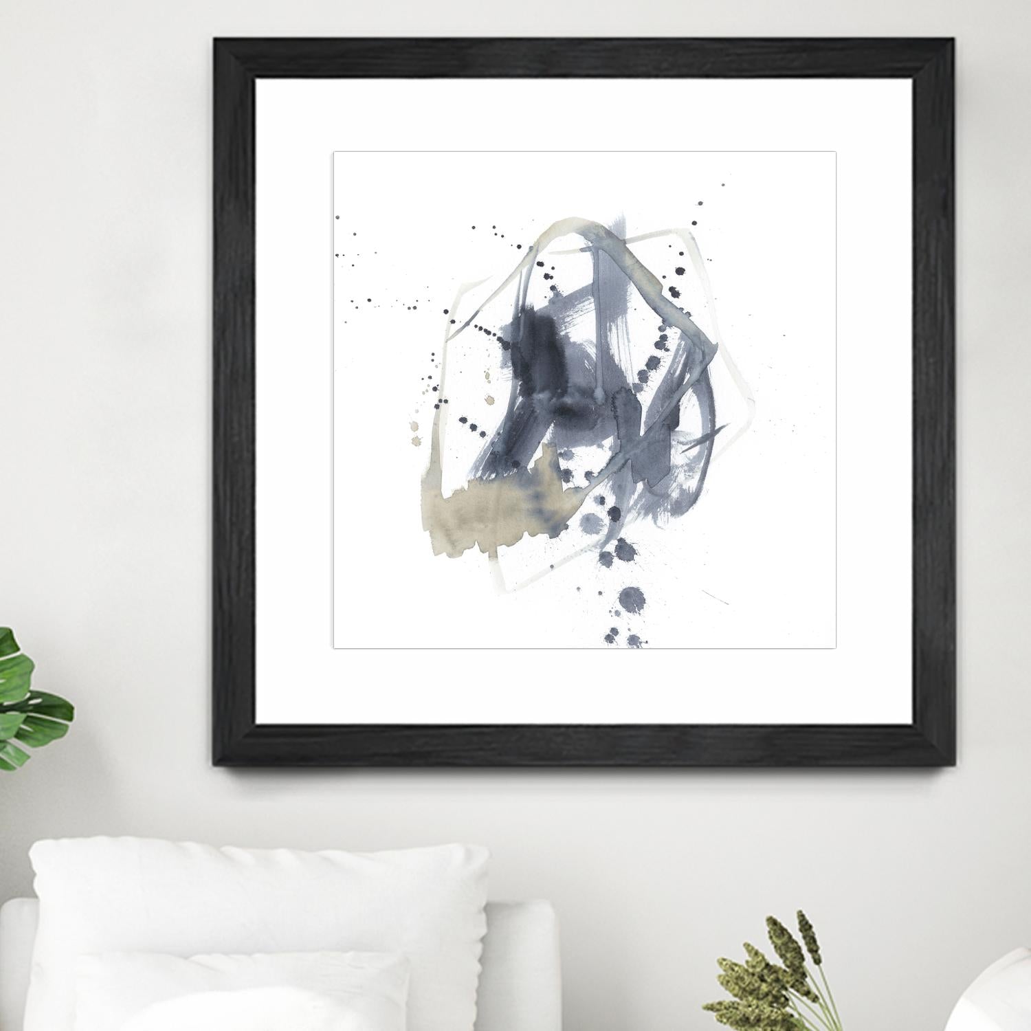 Off Center I by Jennifer Goldberger on GIANT ART - neutral abstract