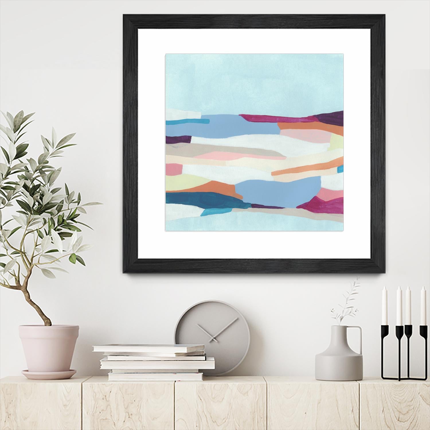 UA Stratascape I by June Erica Vess on GIANT ART - blue abstract