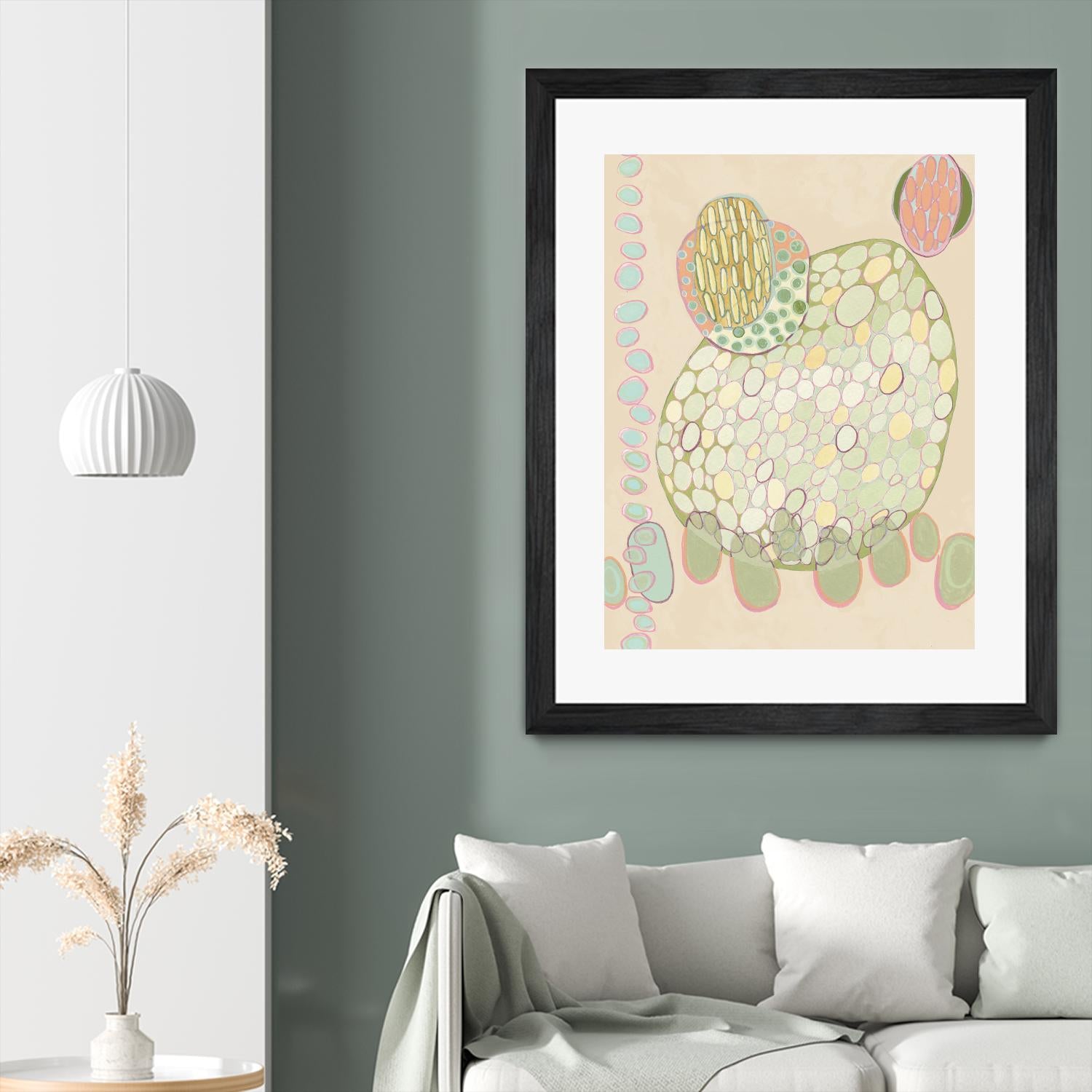 Elevated Pod II by Nikki Galapon on GIANT ART - green abstract