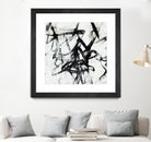 Monotype Scribble I by Jennifer Goldberger on GIANT ART - black abstract