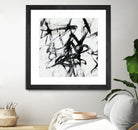 Monotype Scribble I by Jennifer Goldberger on GIANT ART - black abstract