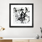 Monotype Scribble I by Jennifer Goldberger on GIANT ART - black abstract