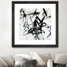 Monotype Scribble I by Jennifer Goldberger on GIANT ART - black abstract