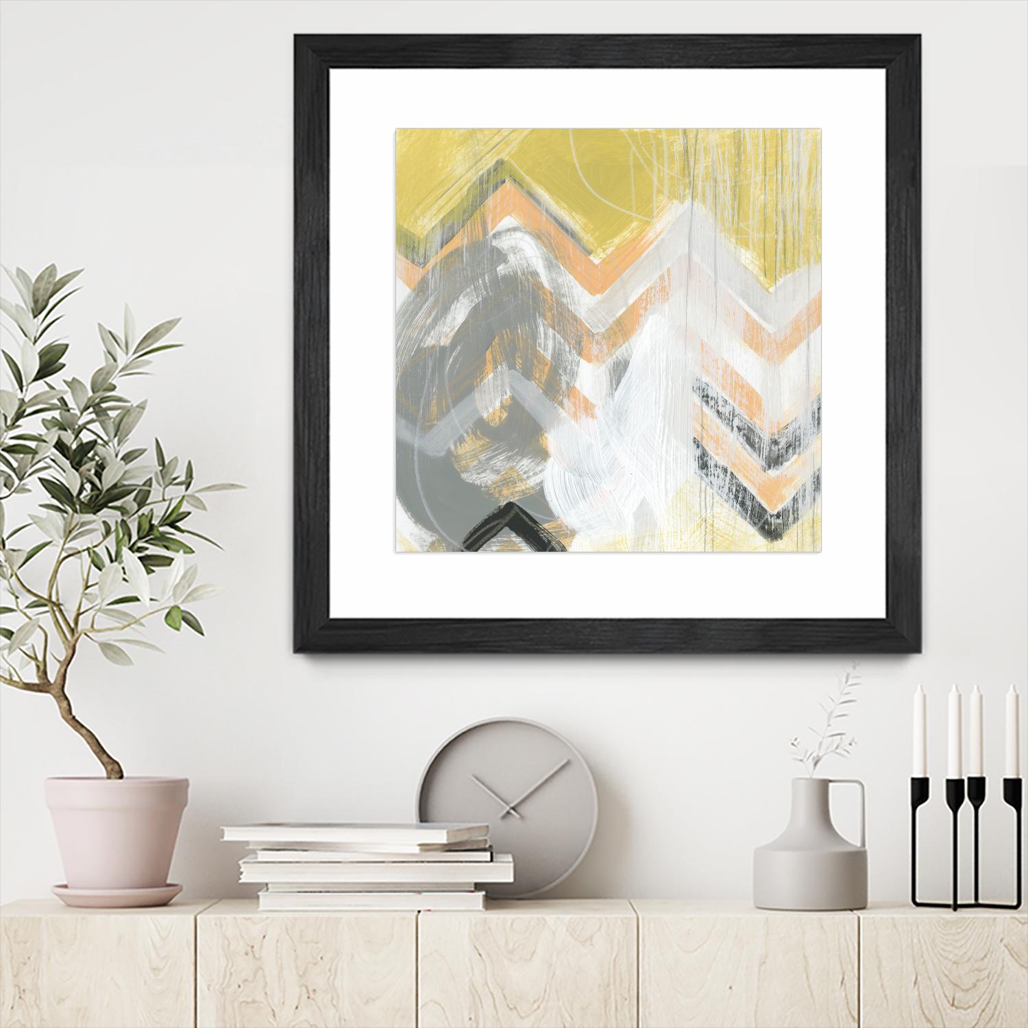 Side Swipe II by June Erica Vess on GIANT ART - yellow abstract