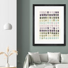 Serene Color Swatches II by Grace Popp on GIANT ART - pink abstract